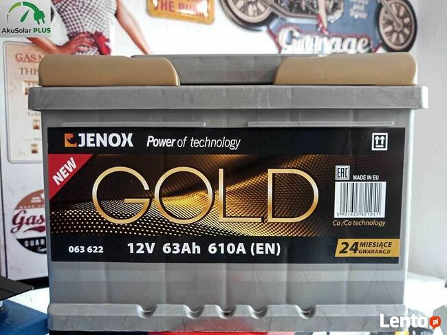 Akumulator Jenox Gold 63Ah 610A P+ tel:791x317x644