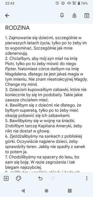 I tak nie przeczytasz.