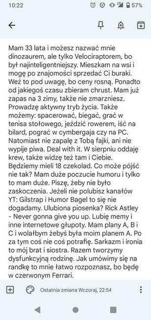 I tak nie przeczytasz.