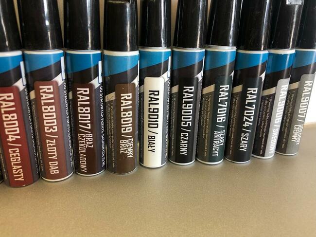 Marker zaprawkowy do blachy DOSTĘPNE KOLORY OD RĘKI