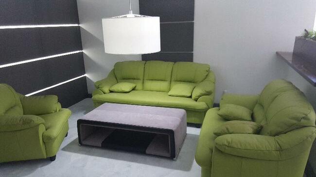 Nowy KOmplet wypoczynkowy Skóra naturalna100 %