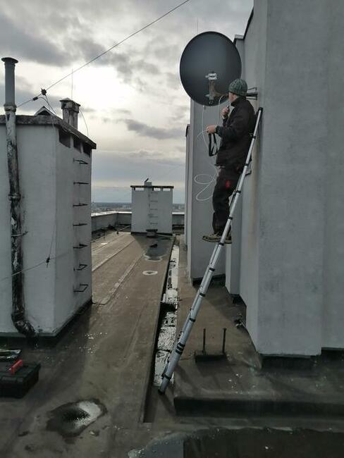 Montaż ustawianie anten satelitarnych dvbt Czeladź Będzin