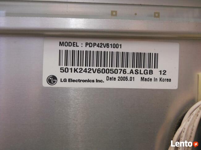 TV PDP42 PHS Phocus Plazma - uszkodzony 12-023