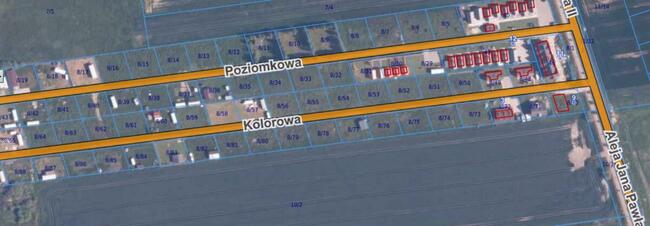 Działki rekreacyjne Darłowo ul . Kolorowa przy Alei JP II