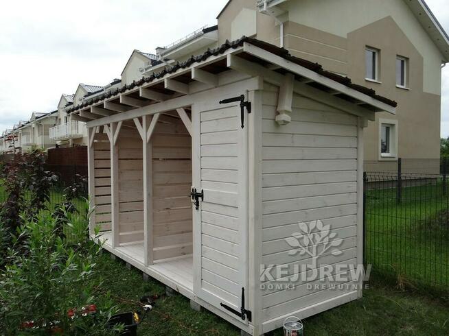 Drewutnia na drewno drewutnia na drzewo schowek narzędziówka