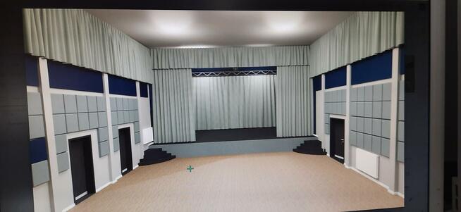 Projekt sceny - kurtyn - podestów itd.