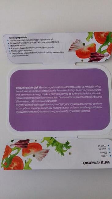 Pojemnik żaroodporny z pokrywą „Click it!”, 1500 ml