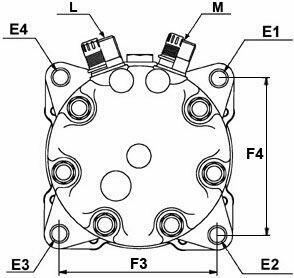 Kompresor , sprężarka klimatyzacji 3405689R2 , SD508-9026