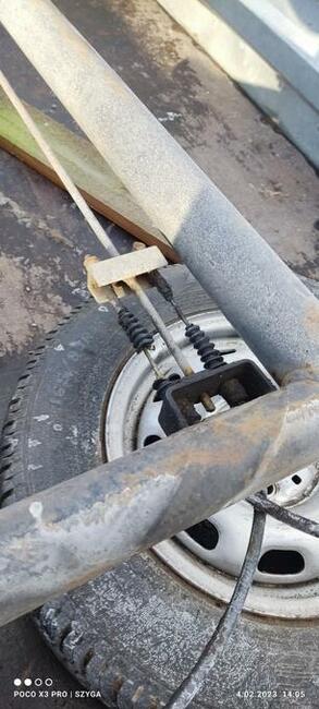 Oś z hamulcem, sprawna pod budowę do łodzi dł 2.60x140