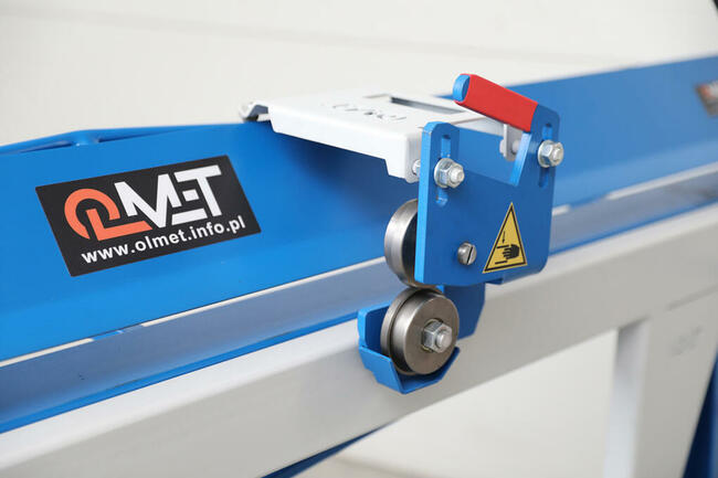MOBILNA Zaginarka 2,20 Giętarka do blachy OLMET Z40X2200+nóż