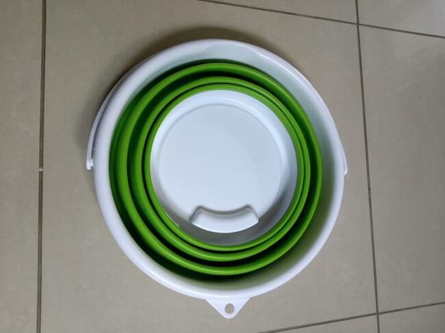 Wiaderko silikonowe składane