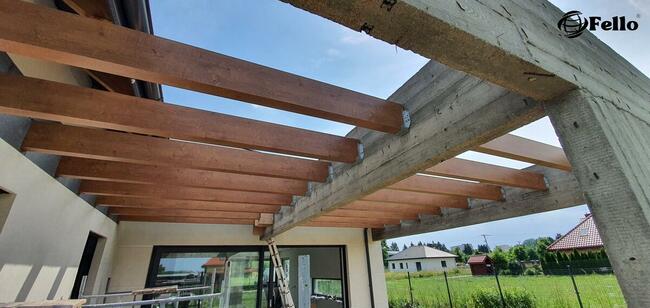 Belka dekoracyjna aluminiowa aluminium taras profil im drewn