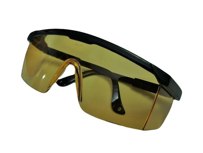 Okulary ochronne BHP Żółte