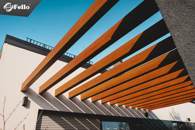 Belka dekoracyjna aluminiowa aluminium taras profil im drewn