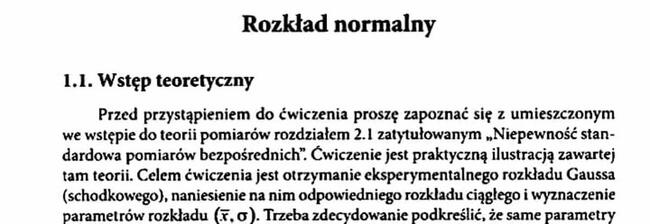 Rozkład Normalny