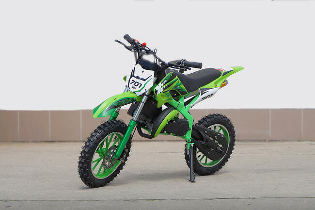 Motocykl typu MINI CROSS BS-10 ORION 2T 49 ccm koła 10 el701