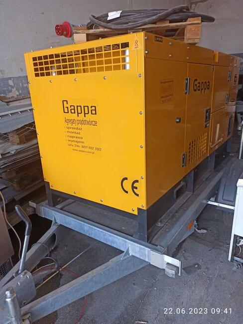 Agregat prądotwórczy Gappa 40kW z przyczepką