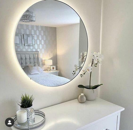 Lustro okrągłe led fi 60 cm wysyłka 24 h