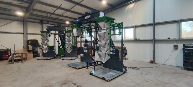 Napełniacz do worków Big Bag MACHINES PIÓRO linia do warzyw