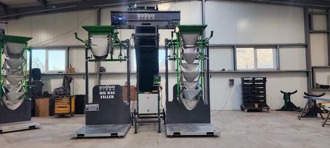 Napełniacz do worków Big Bag MACHINES PIÓRO linia do warzyw
