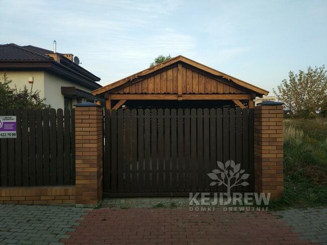 Wiata garażowa carpot zadaszenie na samochód garaż z drewna