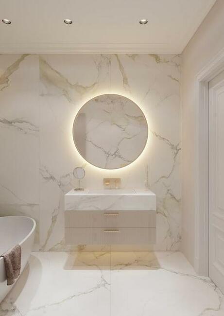 Lustro okrągłe led fi 60 cm wysyłka 24 h