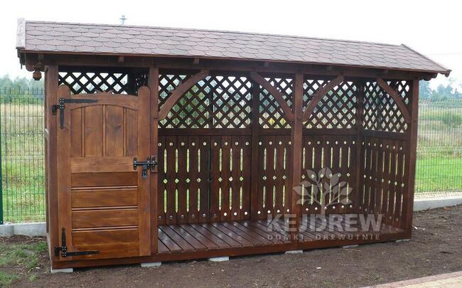 Składzik na drewno wiata zadaszenie drewutnia ogrodowa