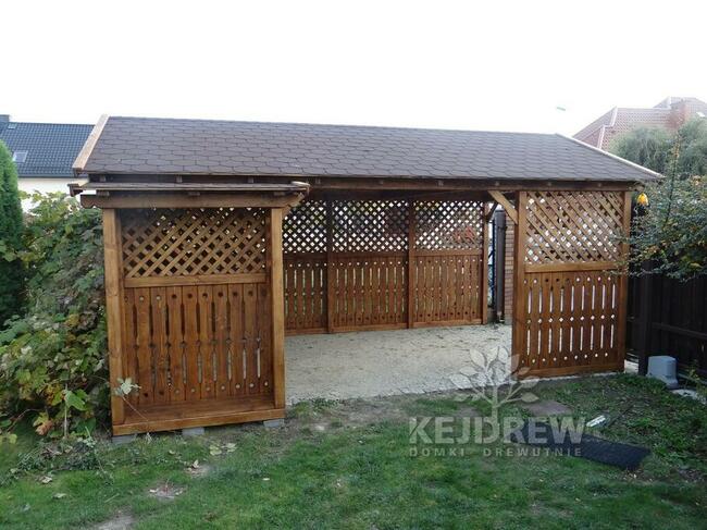 Wiata garażowa carpot zadaszenie na samochód garaż z drewna