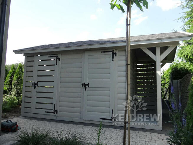 Składzik na drewno wiata zadaszenie drewutnia ogrodowa