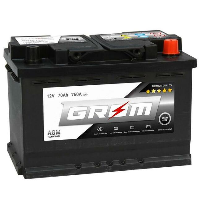 Akumulator GROM AGM START&STOP 70Ah 760A