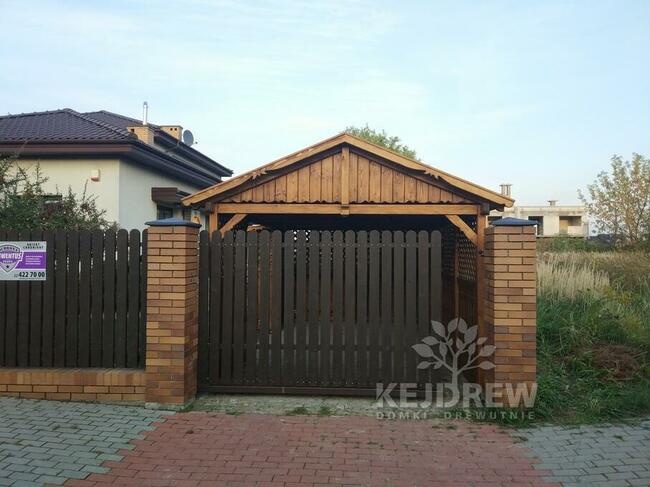 Wiata garażowa carpot zadaszenie na samochód garaż z drewna