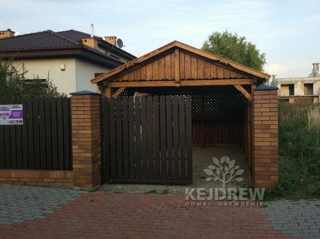 Wiata garażowa carpot zadaszenie na samochód garaż z drewna