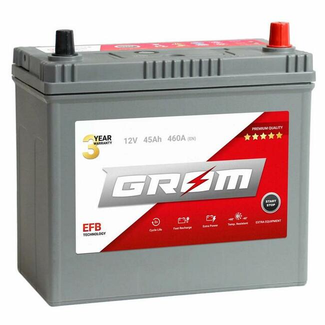 Akumulator GROM EFB START&STOP 45Ah 460A JAP P+