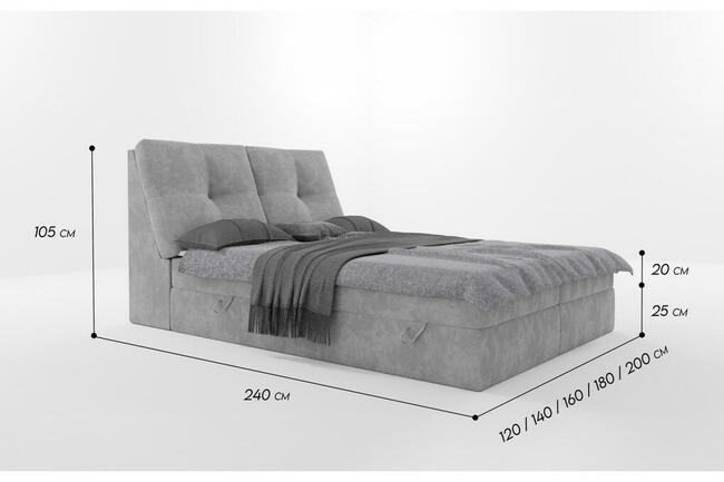 ŁÓŻKO KONTYNENTALNE ORLO MATERAC BONELL 140X200