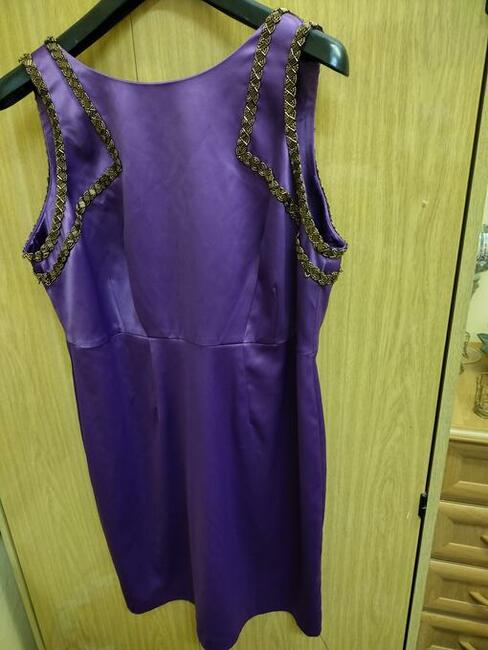 Sprzedam nową sukienkę rozmiar 38 kolor fiolet tel. +48 608-