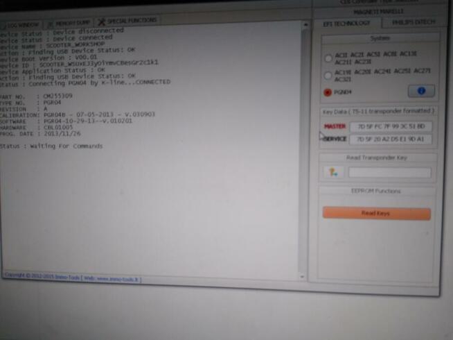 Moduł immo PGR04 programowanie transpondera