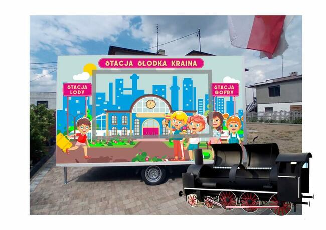 Grill z wędzarnią Lokomotywa 3,8 m