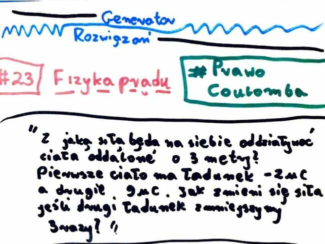 Prawo Coulomba zestaw 1 - Zestaw 4 rozwiązań