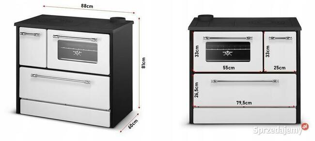 Kuchnia węglowa stalowa emaliowana grudziądzka na drewno