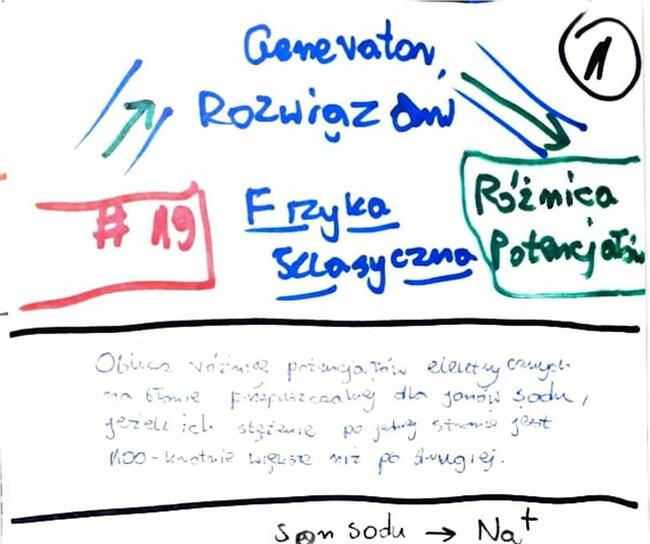 Różnica potencjałów, prędkość przepływu - Zestaw 10 Rozwią
