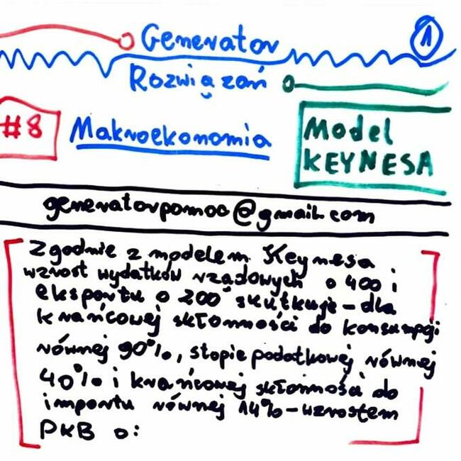Model Keynesa / Zmiana cen i dóbr - Zestaw 5 rozwiązań