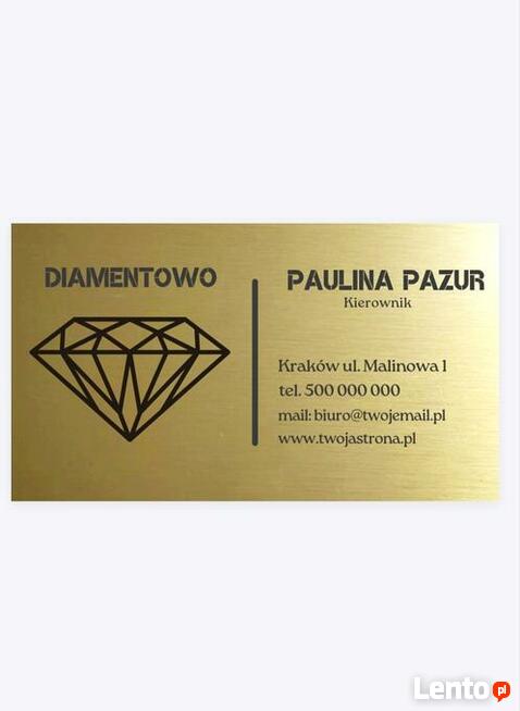 Luksusowe aluminiowe wizytówki premium producent logo