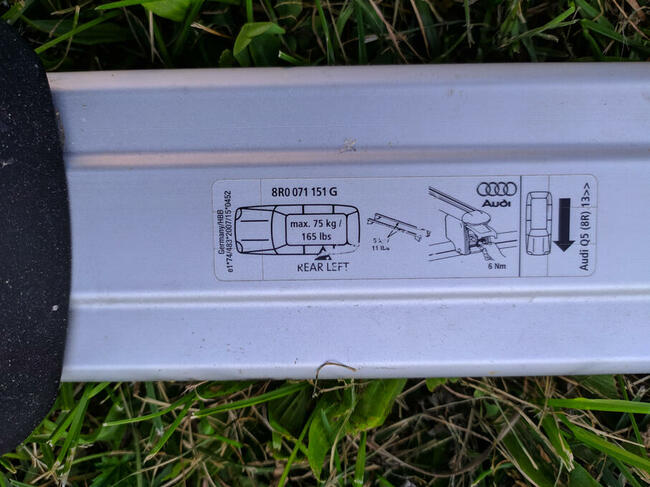Bagażnik Dachowy Relingi Audi Q5 8R 13