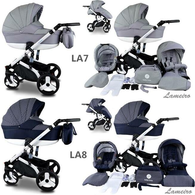 NOWY Wózek Dziecięcy Lameiro 3w1 z Fotelikiem