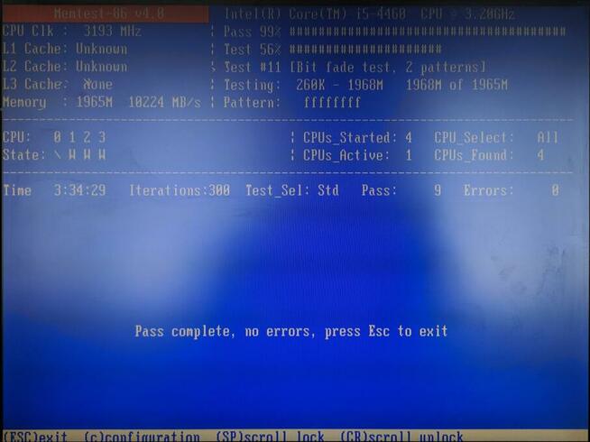 Pamięć RAM 2 GB (testowana)