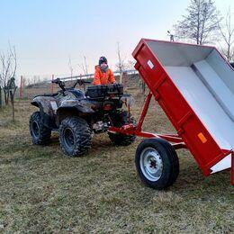 Przyczepka 200cm do quada , traktorka wywrotka na wciągarkę