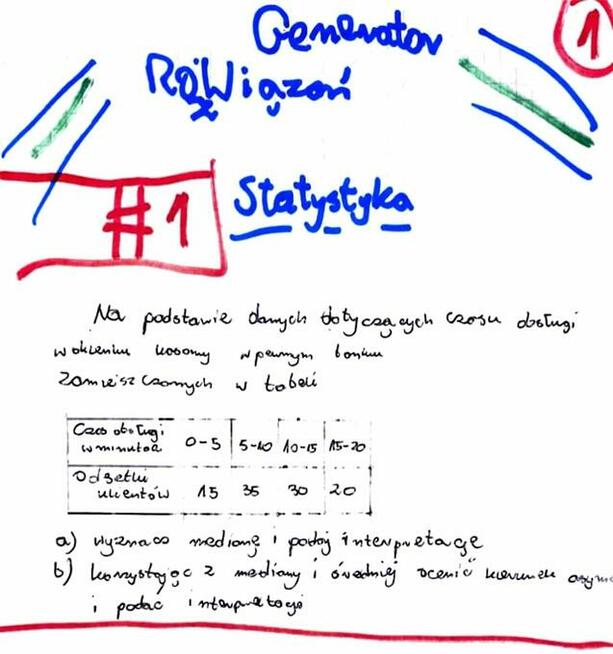 Miary przeciętne, Miary pozycyjne - Zestaw 5 rozwiązań