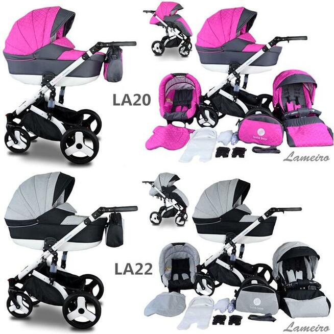 NOWY Wózek Dziecięcy Lameiro 3w1 z Fotelikiem