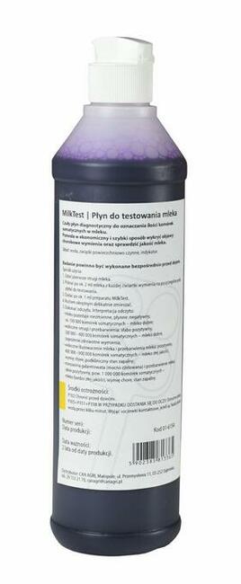 Can Agri, Płyn do testowania mleka500 ml Bardzo czuły