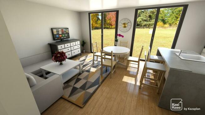 Nowoczesny dom w zabudowie szeregowej 116m